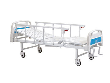 Cama de hospital eléctrica de dos manivelas, marco inoxidable de la cama de la cama paciente eléctrica